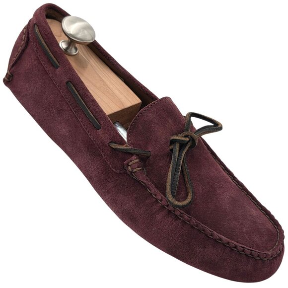 NEW Brooks Brothers Burgundy Suede Driving Loafers Mens size 9D Moccasin Drivers main image 5